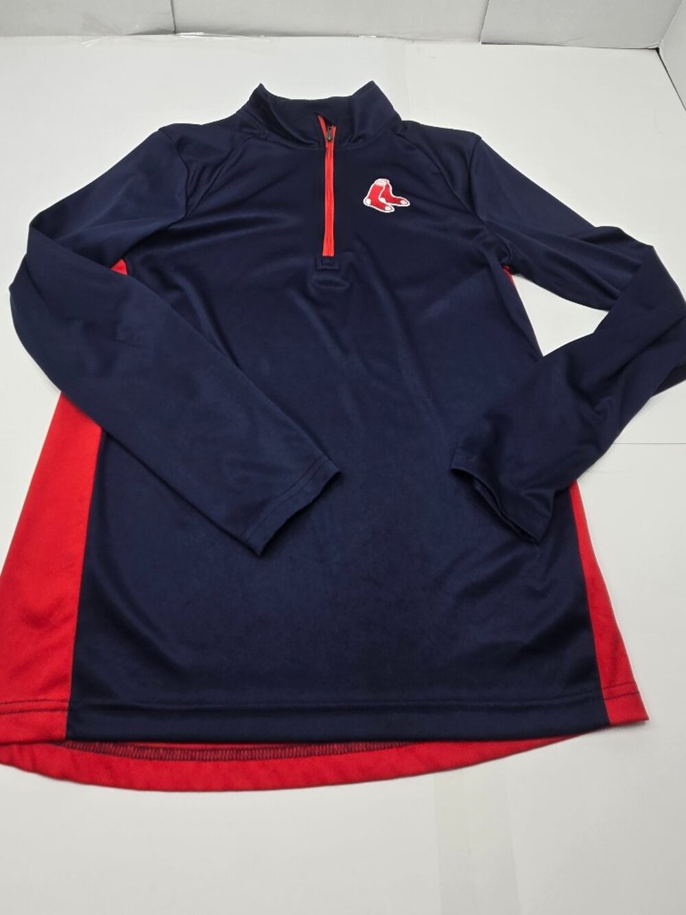 ⚾🔥 BOSTON RED SOX MLB YOUTH QUARTER-ZIP PULLOVER – SIZE L 14/16 – $28 🔥⚾